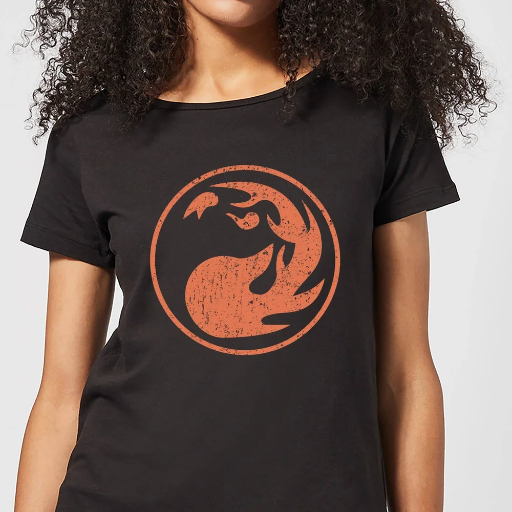 Magic The Gathering Mana Rot Damen T-Shirt - Schwarz - S Bild 1
