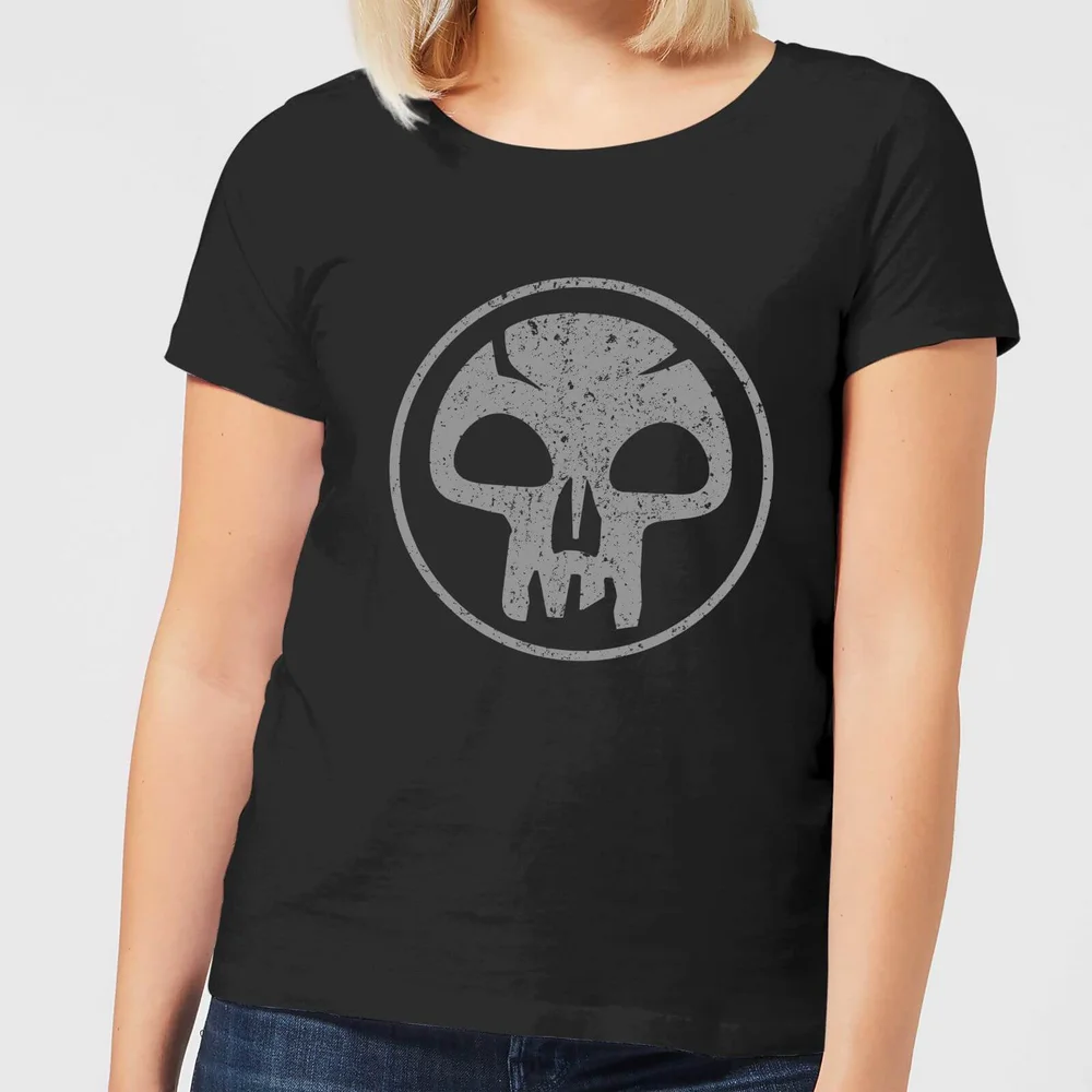 Magic The Gathering Mana Schwarz Damen T-Shirt - Schwarz - S Bild 1