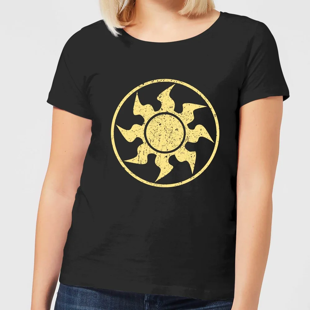 Magic The Gathering Mana Weiß Damen T-Shirt - Schwarz - S Bild 1