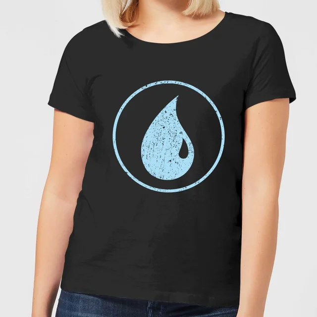 Magic The Gathering Mana Blau Damen T-Shirt - Schwarz