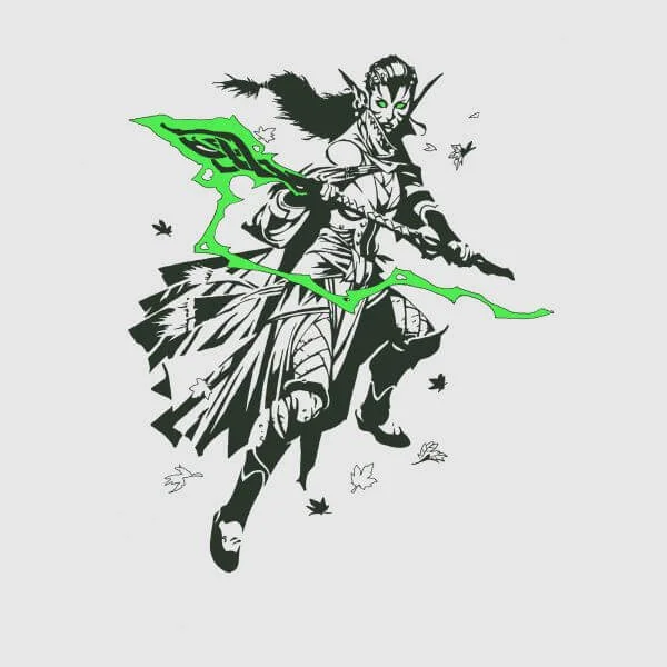 Magic The Gathering Nissa Character Art Damen T-Shirt - Grau