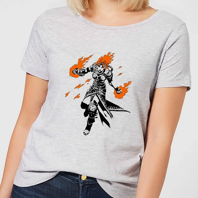 Magic The Gathering Chandra Character Art Damen T-Shirt - Grau