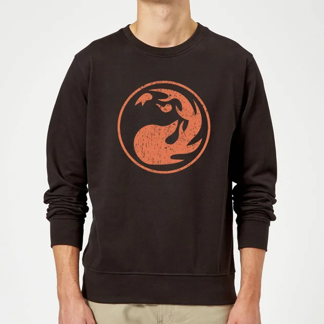 Magic The Gathering Mana Rot Pullover - Schwarz