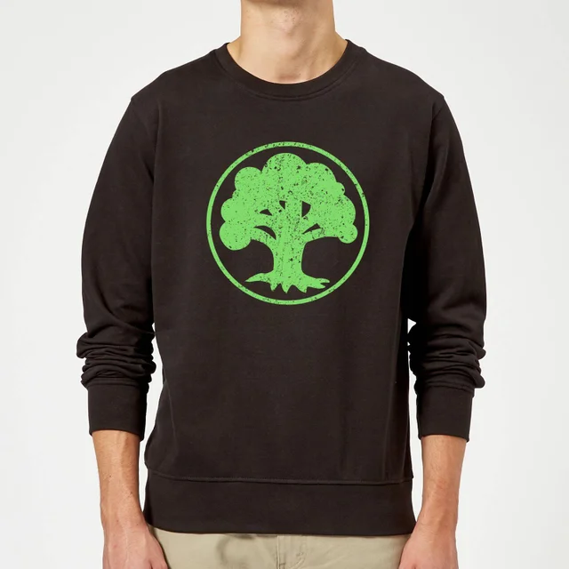 Magic The Gathering Mana Grün Pullover - Schwarz