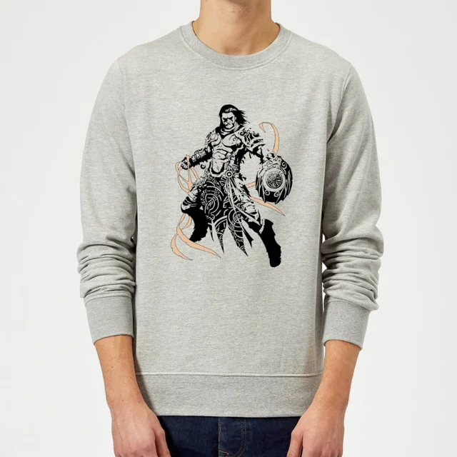 Magic The Gathering Gideon Character Art Pullover - Grau