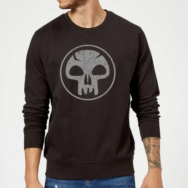 Magic The Gathering Mana Schwarz Pullover - Schwarz