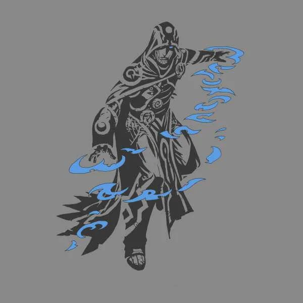 Magic The Gathering Jace Character Art Pullover - Grau