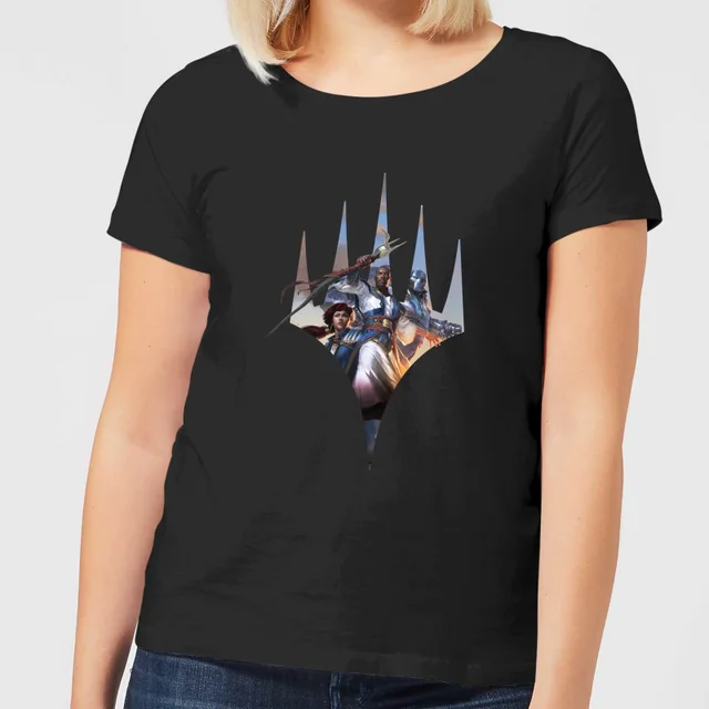 Magic The Gathering Key Art Mit Logo Damen T-Shirt - Schwarz
