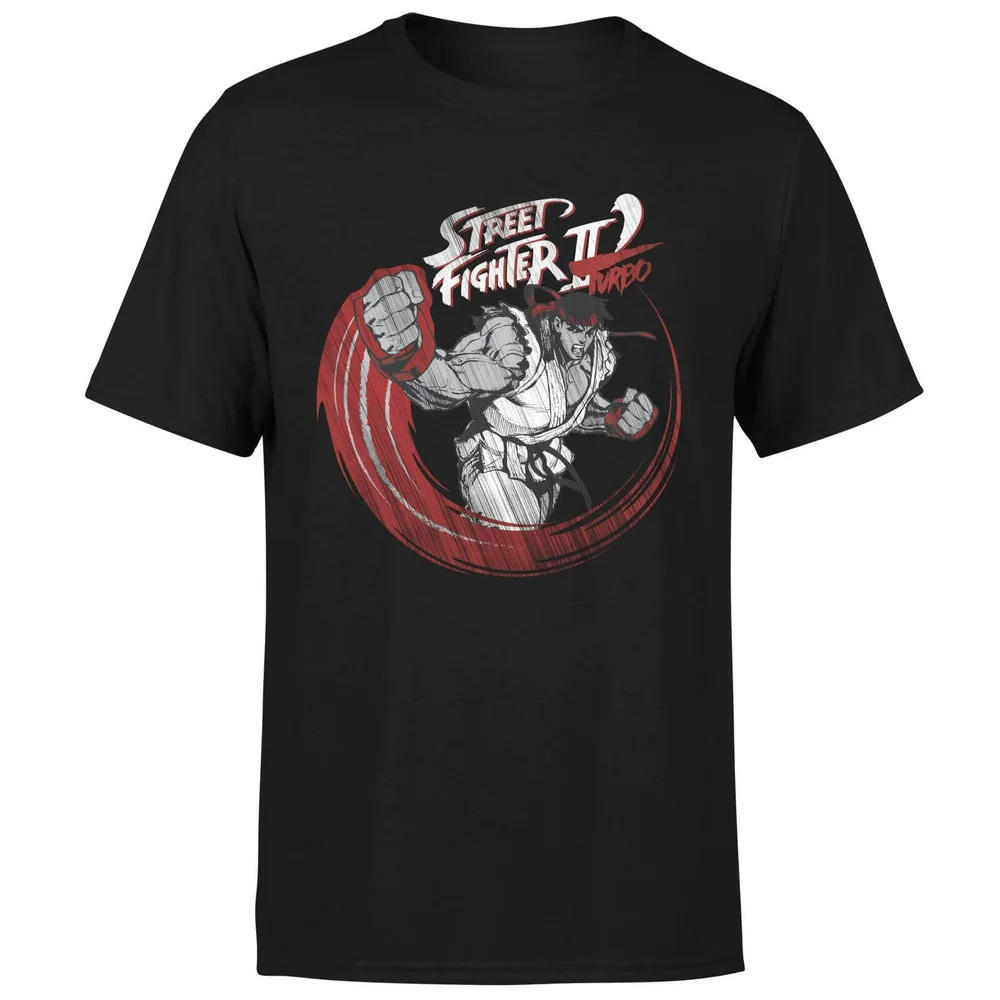 Street Fighter RYU Sketch Mens T-Shirt - Schwarz - S Bild 1