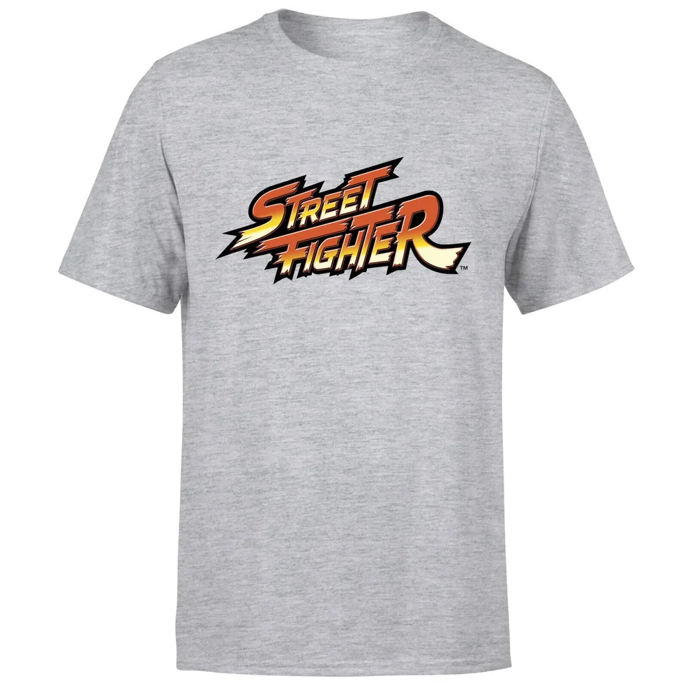 Street Fighter Logo Mens T-Shirt - Grau - S Bild 1