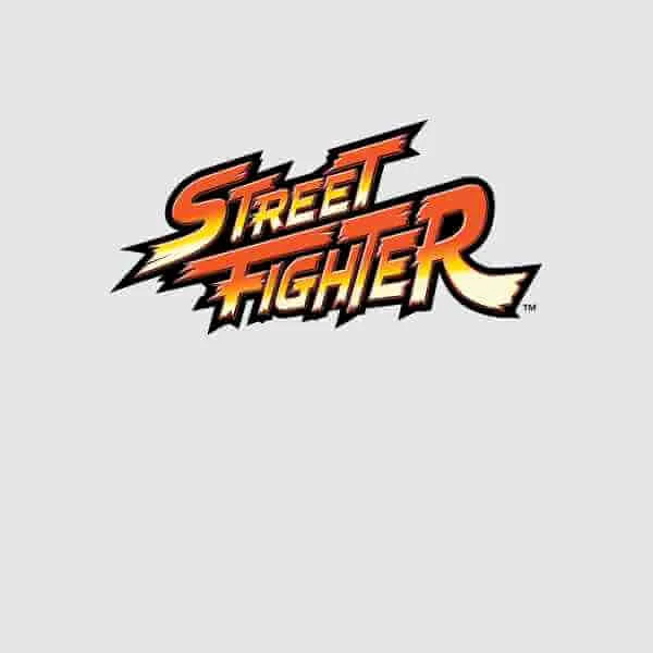 Street Fighter Logo Mens T-Shirt - Grau