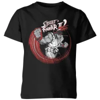Street Fighter RYU Sketch Kinder T-Shirt - Schwarz