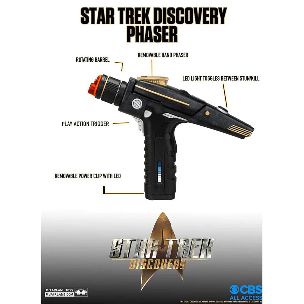 McFarlane Star Trek Discovery Phaser Replica Bild 1