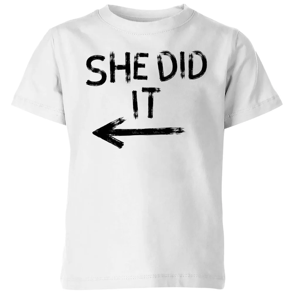 My Little Rascal She Did It Kids' T-Shirt - White - 3-4 Jahre - Weiß Bild 1