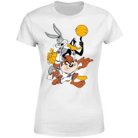 Space Jam Gruppe Shot Damen T-Shirt - Weiß