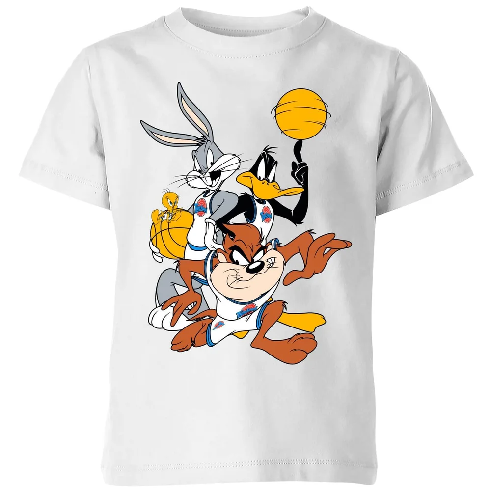 Space Jam Gruppe Shot Kinder T-Shirt - Weiß - 3-4 Jahre Bild 1