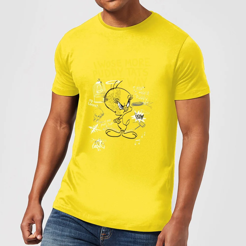 Looney Tunes Tweety Pie More Puddy Tats Herren T-Shirt - Gelb - S Bild 1