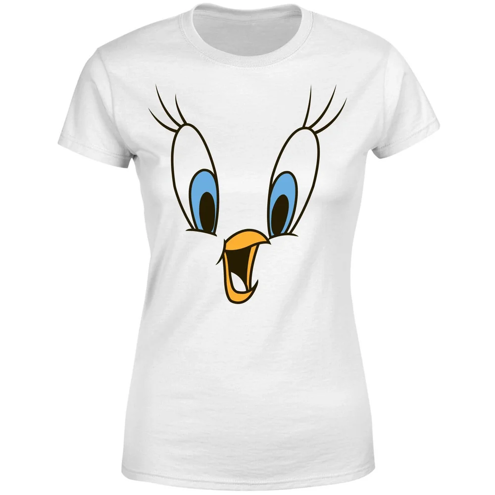 Looney Tunes Tweety Gesicht Damen T-Shirt - Weiß - S Bild 1