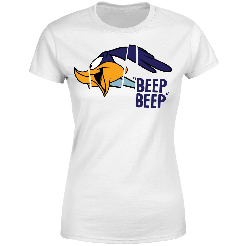Looney Tunes Road Runner Beep Beep Damen T-Shirt - Weiß - S Bild 1