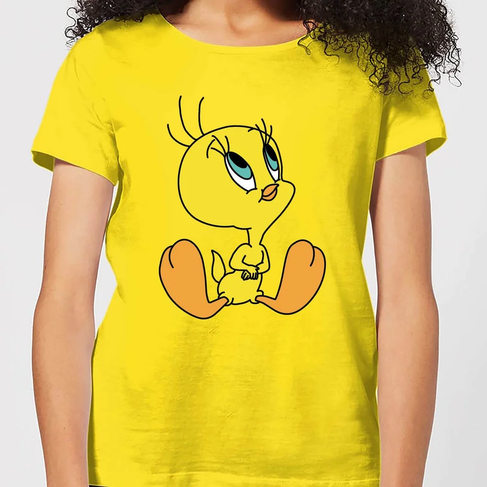 Looney Tunes Tweety Sitting Damen T-Shirt - Gelb - S Bild 1