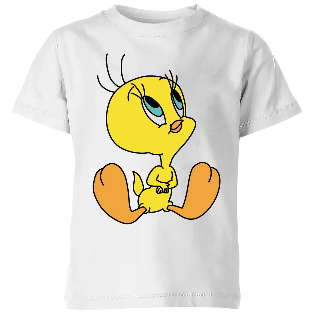 Looney Tunes Tweety Sitting Kinder T-Shirt - Weiß - 3-4 Jahre Bild 1