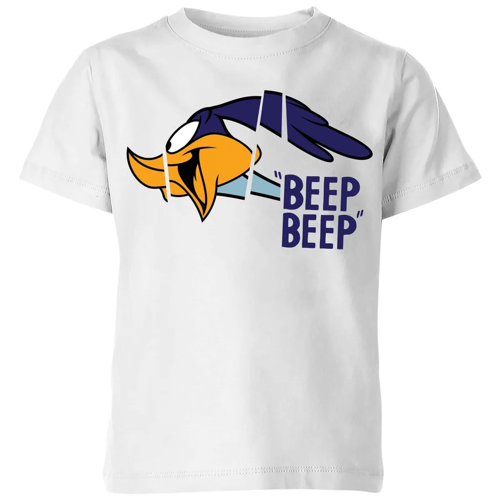 Looney Tunes Road Runner Beep Beep Kinder T-Shirt - Weiß - 3-4 Jahre Bild 1