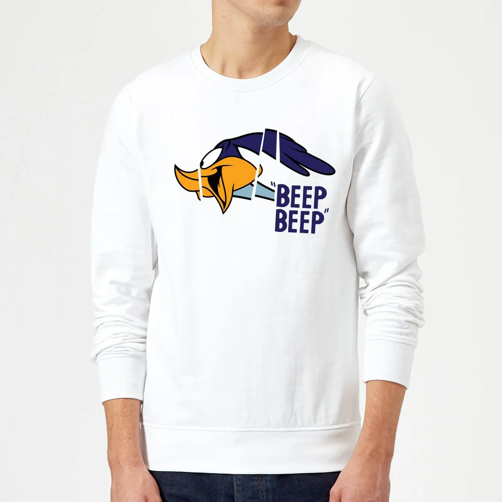 Looney Tunes Road Runner Beep Beep Pullover - Weiß - S Bild 1