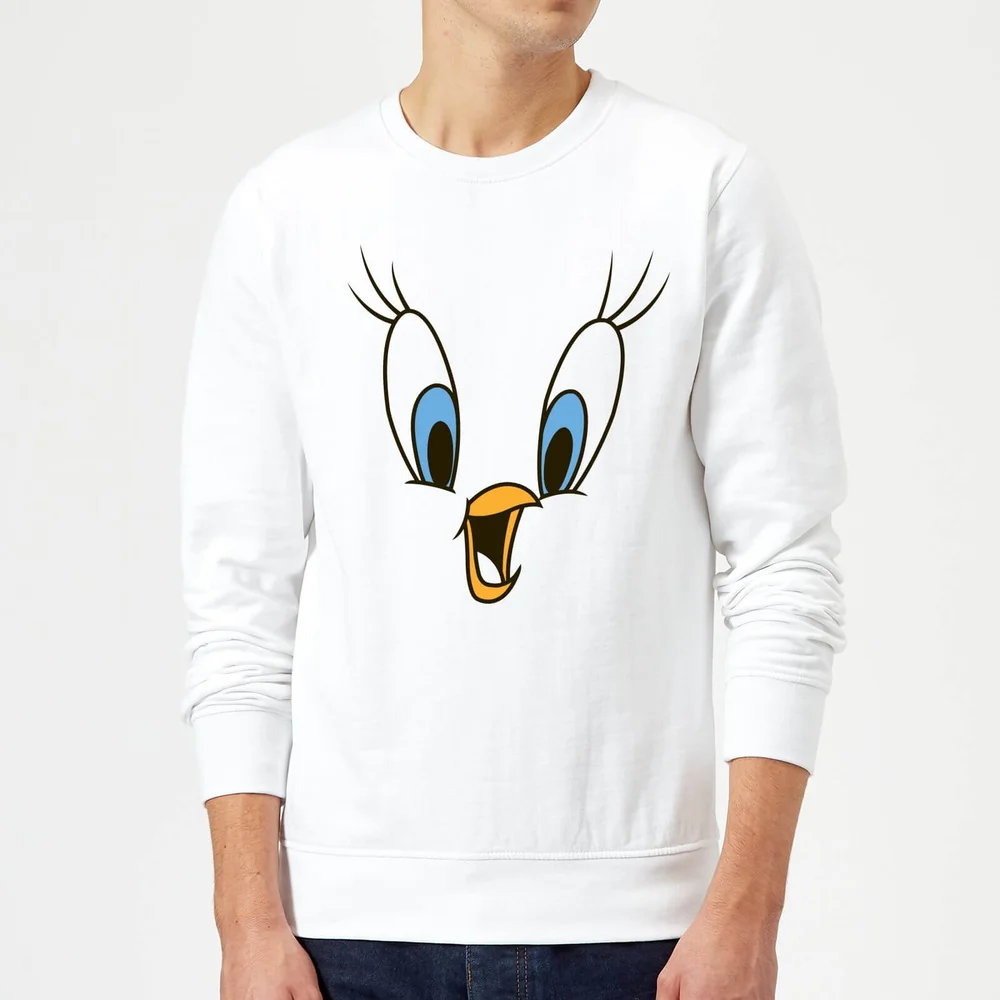 Looney Tunes Tweety Gesicht Pullover - Weiß - S Bild 1