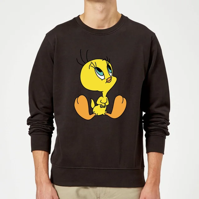 Looney Tunes Tweety Sitting Pullover - Schwarz