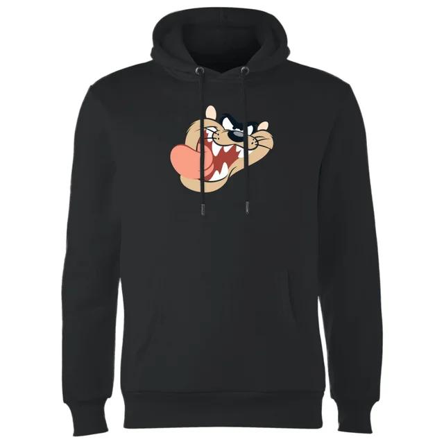 Looney Tunes Taz Gesicht Hoodie - Schwarz