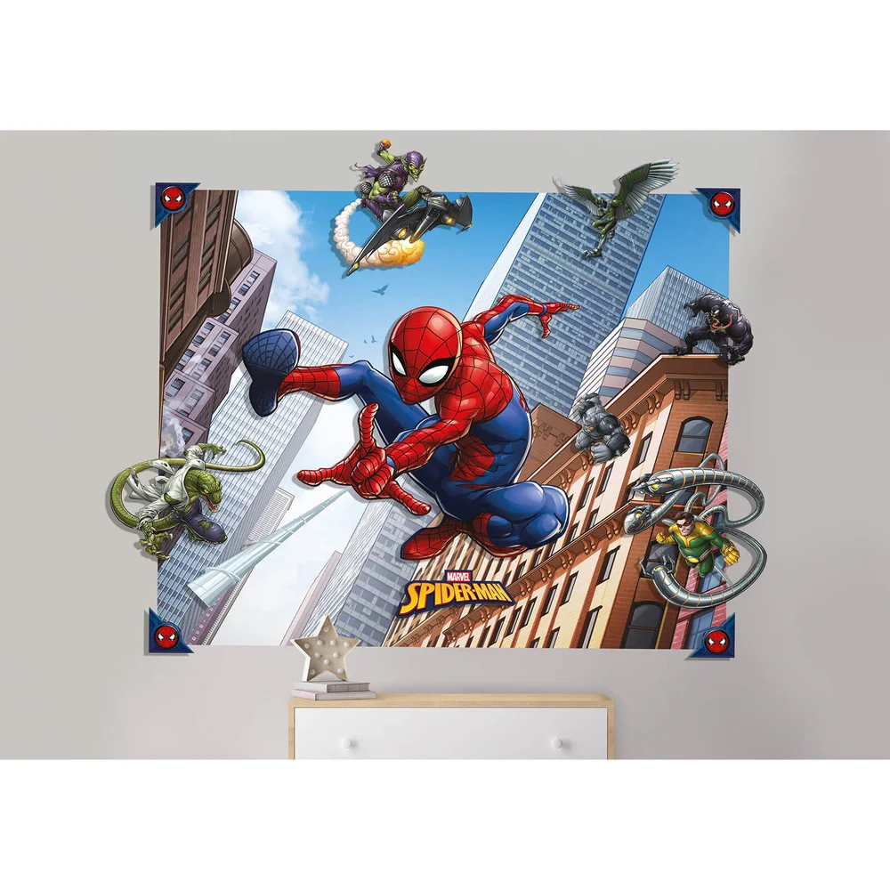 Walltastic Spider-Man 3D Pop-Out Wall Decoration Bild 1
