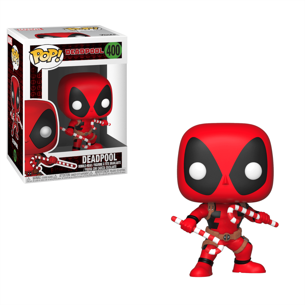 Marvel Holiday - Deadpool mit Zuckerstangen Pop! Vinylfigur Bild 1