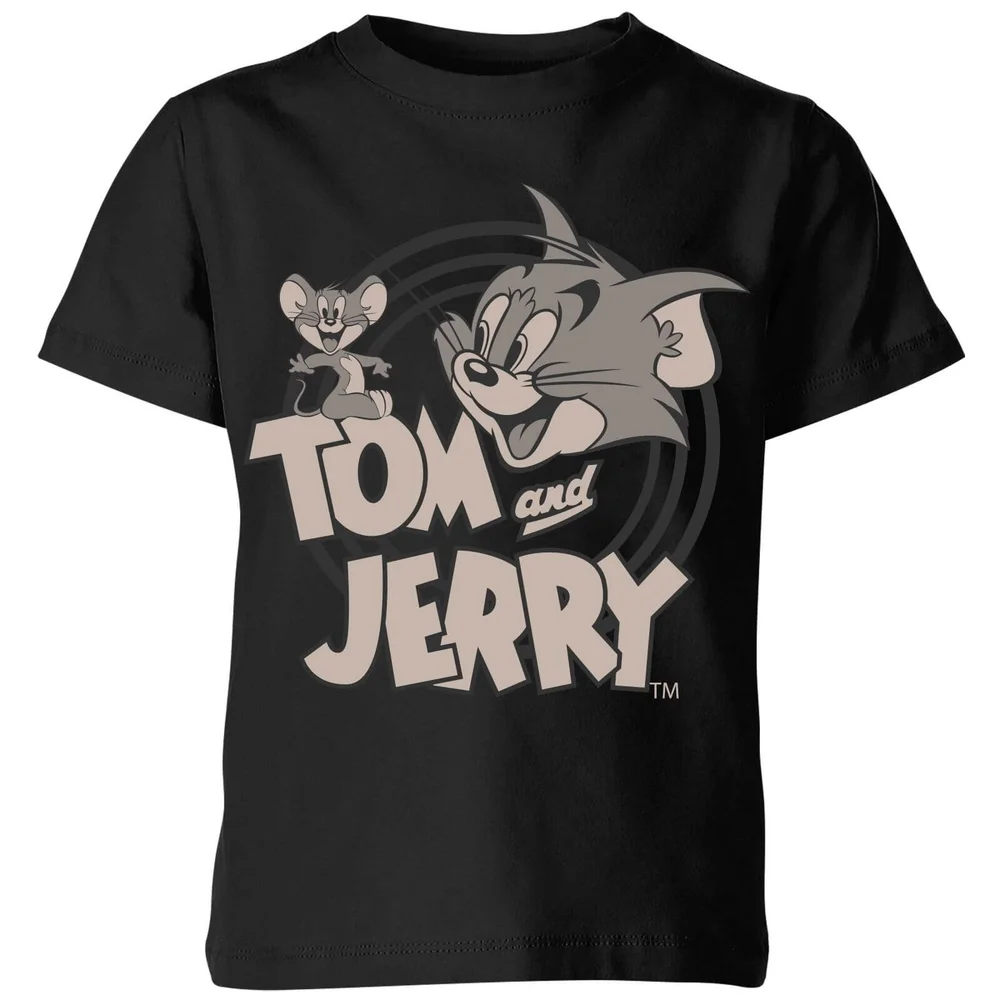 Tom & Jerry Circle Kinder T-Shirt - Schwarz - 3-4 Jahre Bild 1