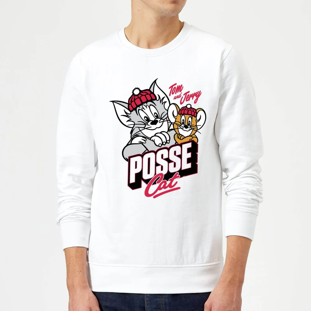 Tom & Jerry Posse Cat Pullover - Weiß - S Bild 1