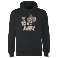 Tom & Jerry Circle Hoodie - Schwarz - undefined undefined