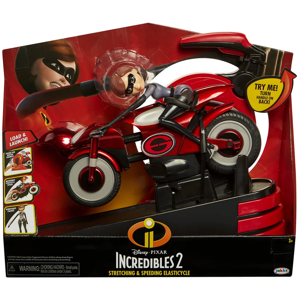 Jakks Pacific Disney Incredibles 2 Mrs. Incredible and Elasticycle Figure Bild 1
