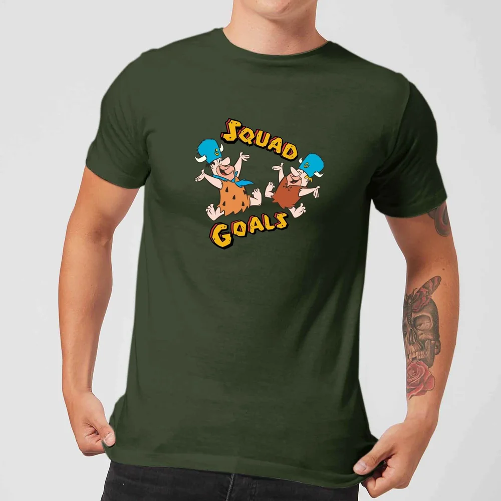 Familie Feuerstein Squad Goals Herren T-Shirt - Grün - S Bild 1