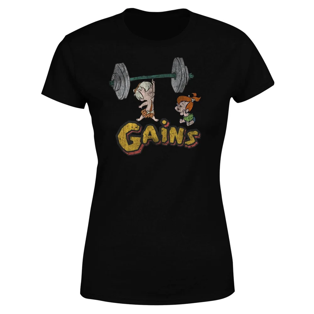 Familie Feuerstein Distressed Bam Bam Gains Damen T-Shirt - Schwarz - S Bild 1
