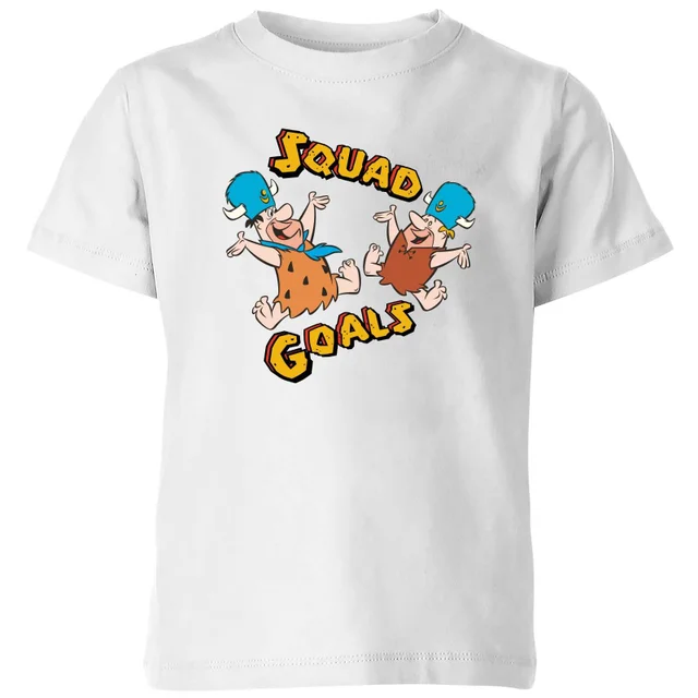 Familie Feuerstein Squad Goals Kinder T-Shirt - Weiß