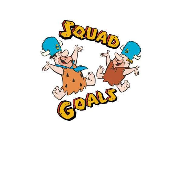 Familie Feuerstein Squad Goals Pullover - Weiß