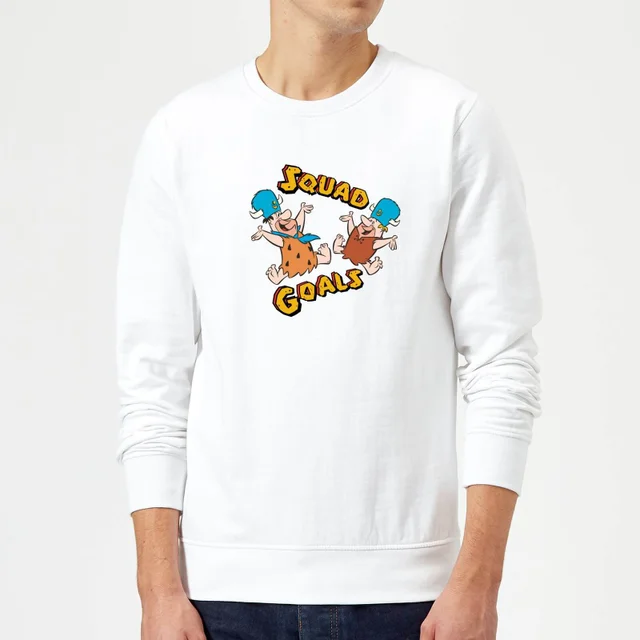 Familie Feuerstein Squad Goals Pullover - Weiß