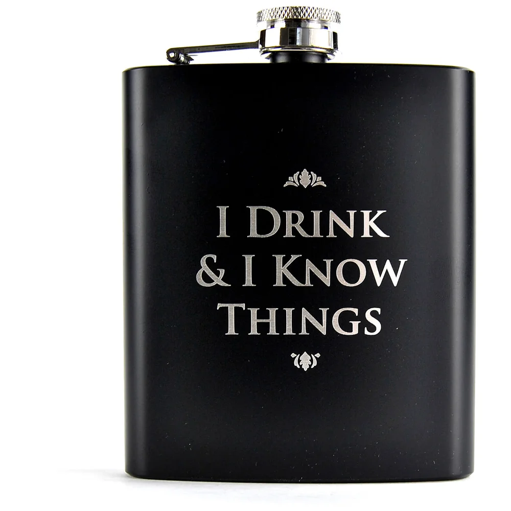 Game of Thrones Flachmann (I Drink and I Know Things) Bild 1
