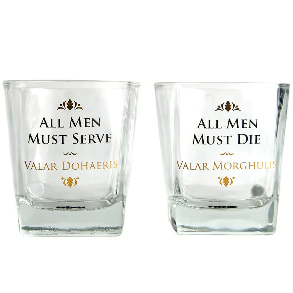 Game of Thrones Gläser Set (All Men must Die) Bild 1