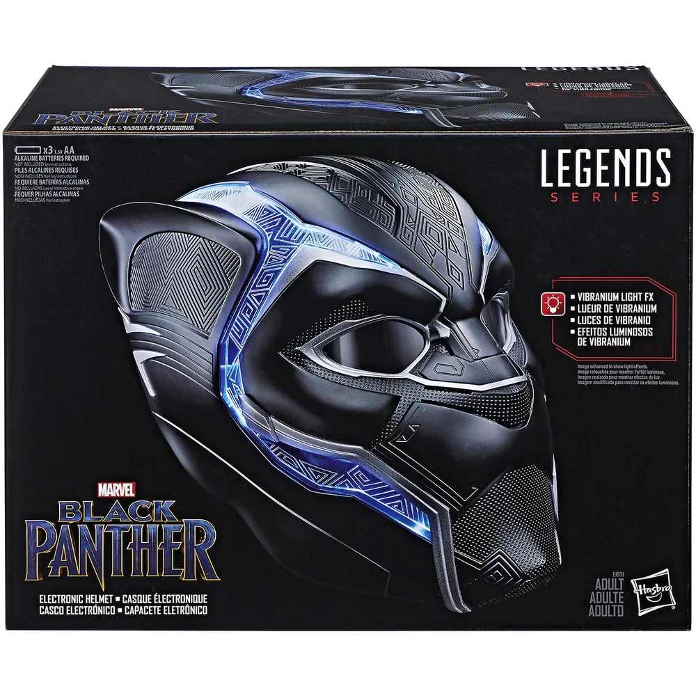 Hasbro Marvel Legends Series Black Panther 1:1 Elektronischer Helm Bild 1