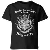 Harry Potter Waiting For My Letter From Hogwarts Kinder T-Shirt - Schwarz