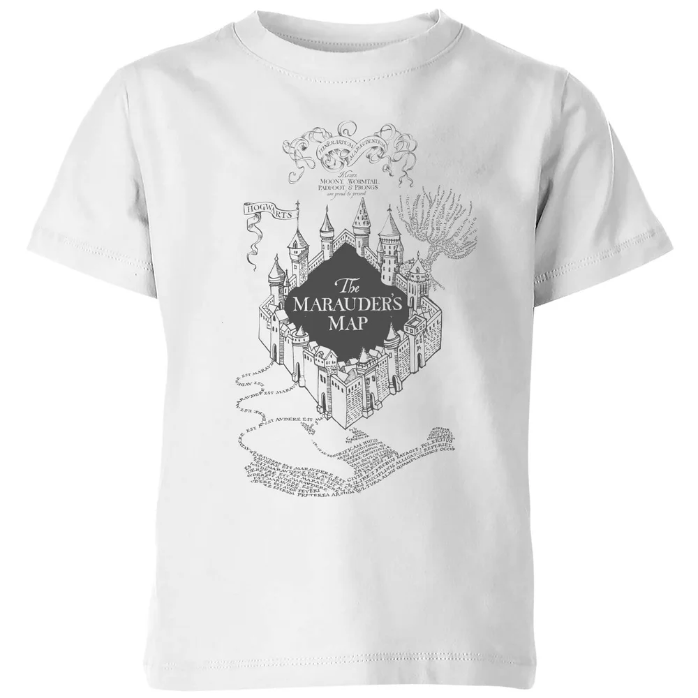Harry Potter The Marauder's Map Kinder T-Shirt - Weiß - 3-4 Jahre Bild 1