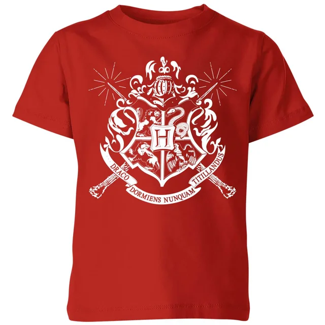 Harry Potter Hogwarts House Crest Kinder T-Shirt - Rot