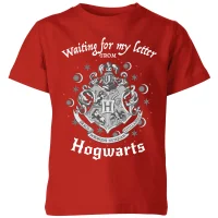 Harry Potter Waiting For My Letter From Hogwarts Kinder T-Shirt - Rot