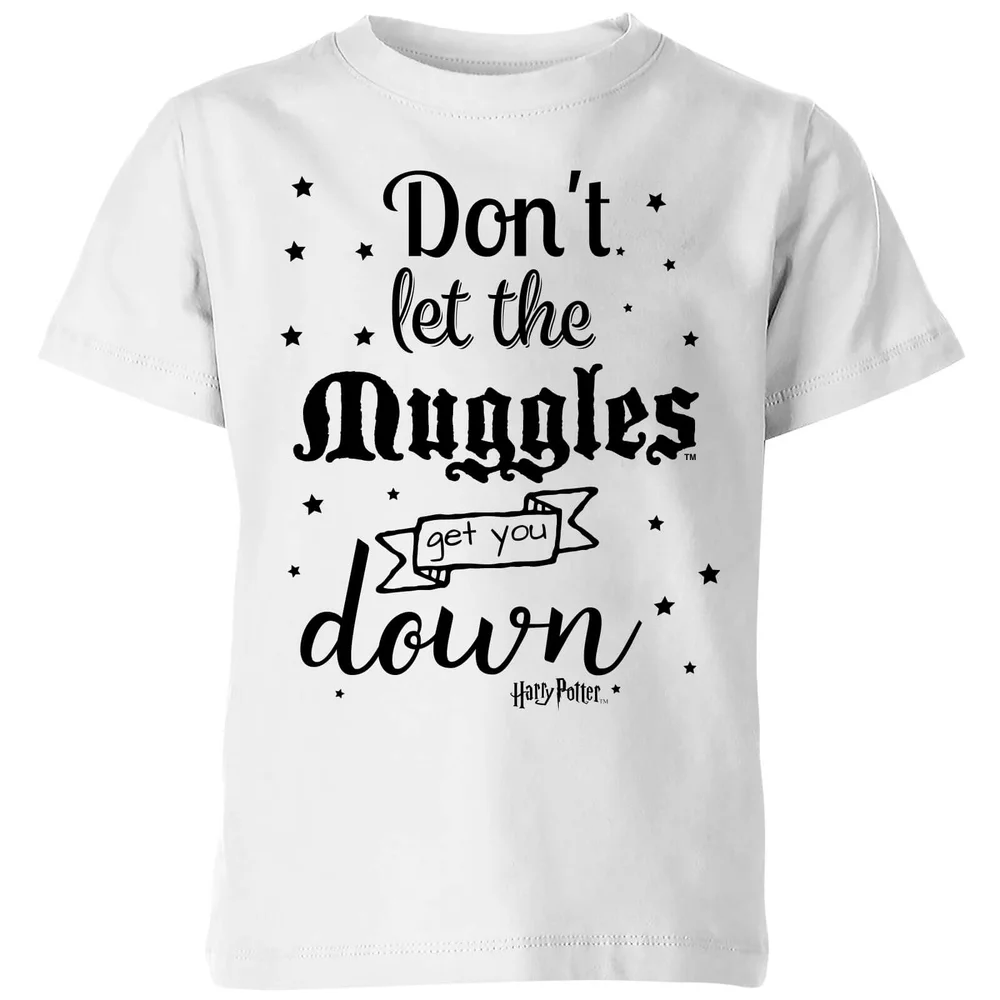 Harry Potter Don't Let The Muggles Get You Down Kinder T-Shirt - Weiß - 3-4 Jahre Bild 1
