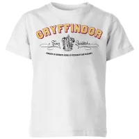 Harry Potter Gryffindor Team Quidditch Kinder T-Shirt - Weiß